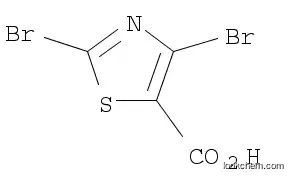 Molecular Structure of 139669-96-8 (5-Thiazolecarboxylic acid, 2,4-dibromo-)